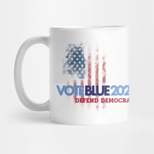 Vote Blue 2024 Defend Democracy Mug